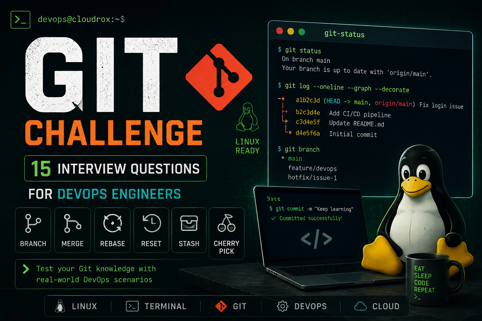 Git Interview Questions: 15 Real-World DevOps Questions